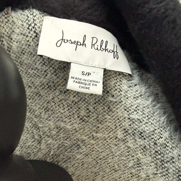 Joseph Ribkoff Checkered Jacket | Vanilla & Black | Style 223952 | Size S/P - Picture 11 of 15